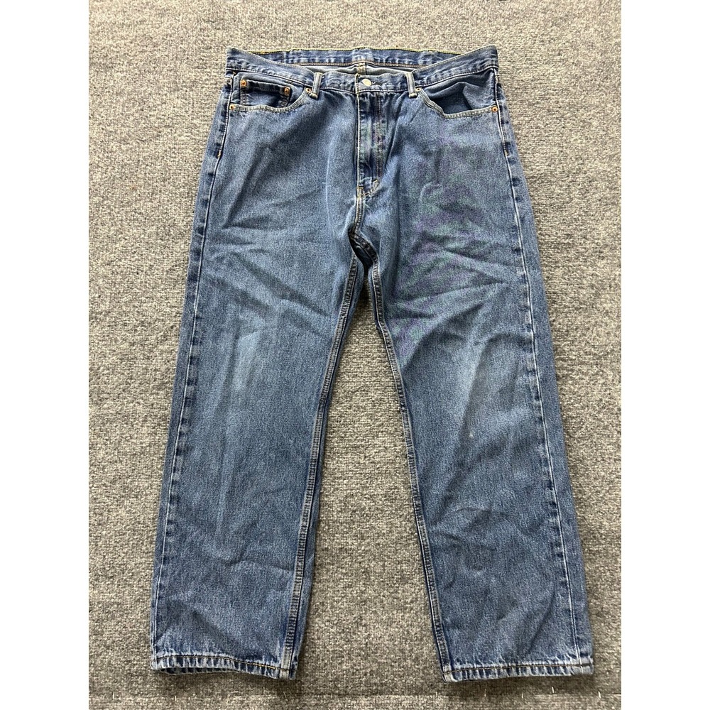 Levi's Jeans Mens Size 37x28 Blue Medium Wash Straight Leg Casual Denim